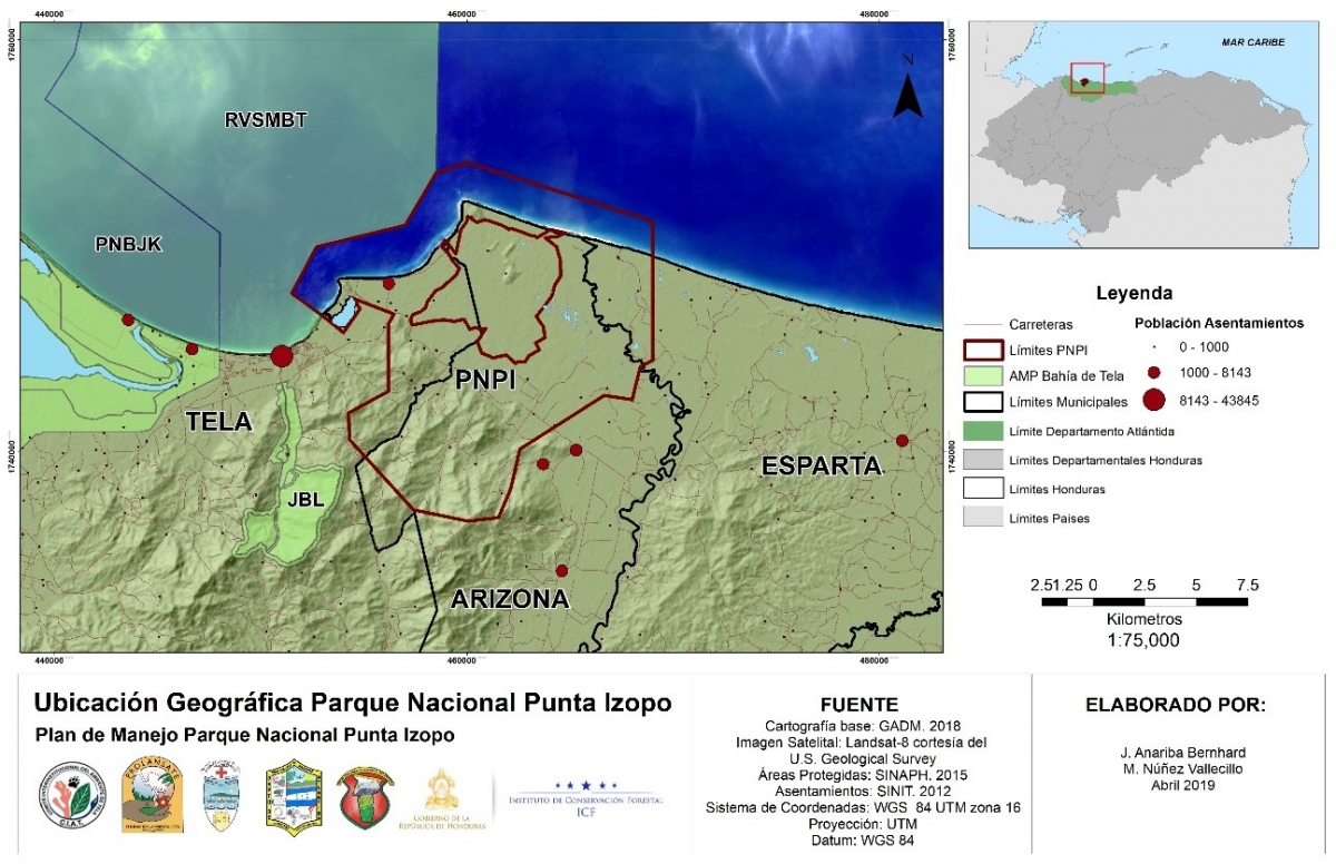 Mapa Punta Izopo
